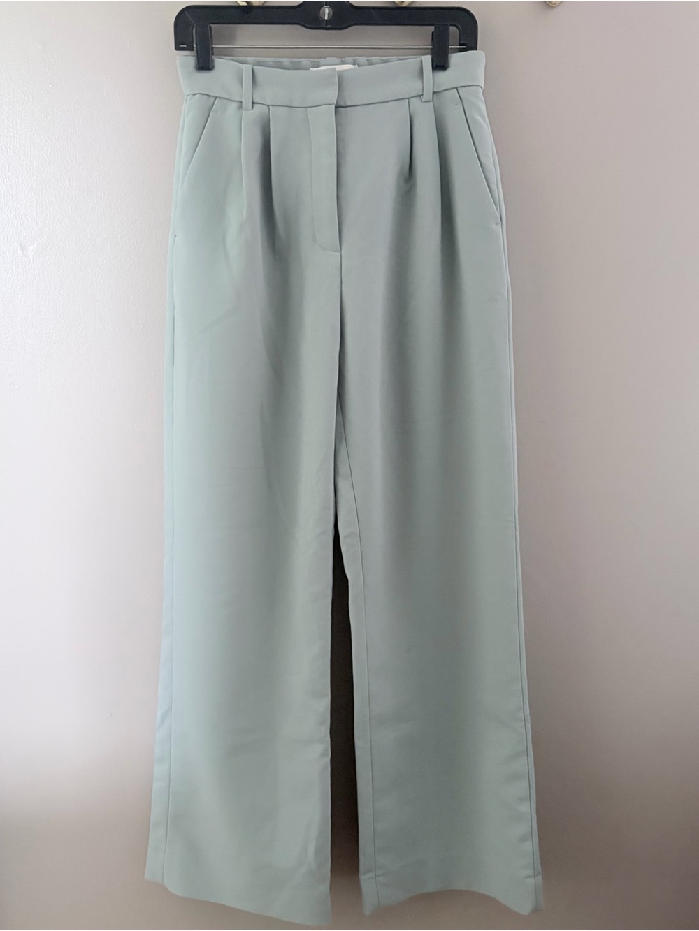Abercrombie & Fitch Sloane Tailored Wide Leg Pants Sage Green Size 4R / 27